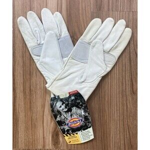 Dickies Goatskin Multi-Purpose White Gloves (One Pair, Size M, 2003) • NEW •